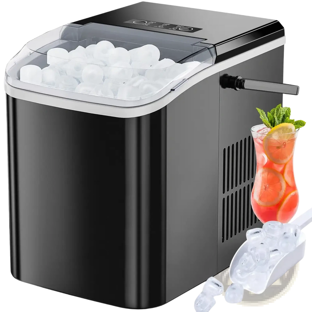 Portable Ice Maker 26lbs Self Cleaning Bullet Machine