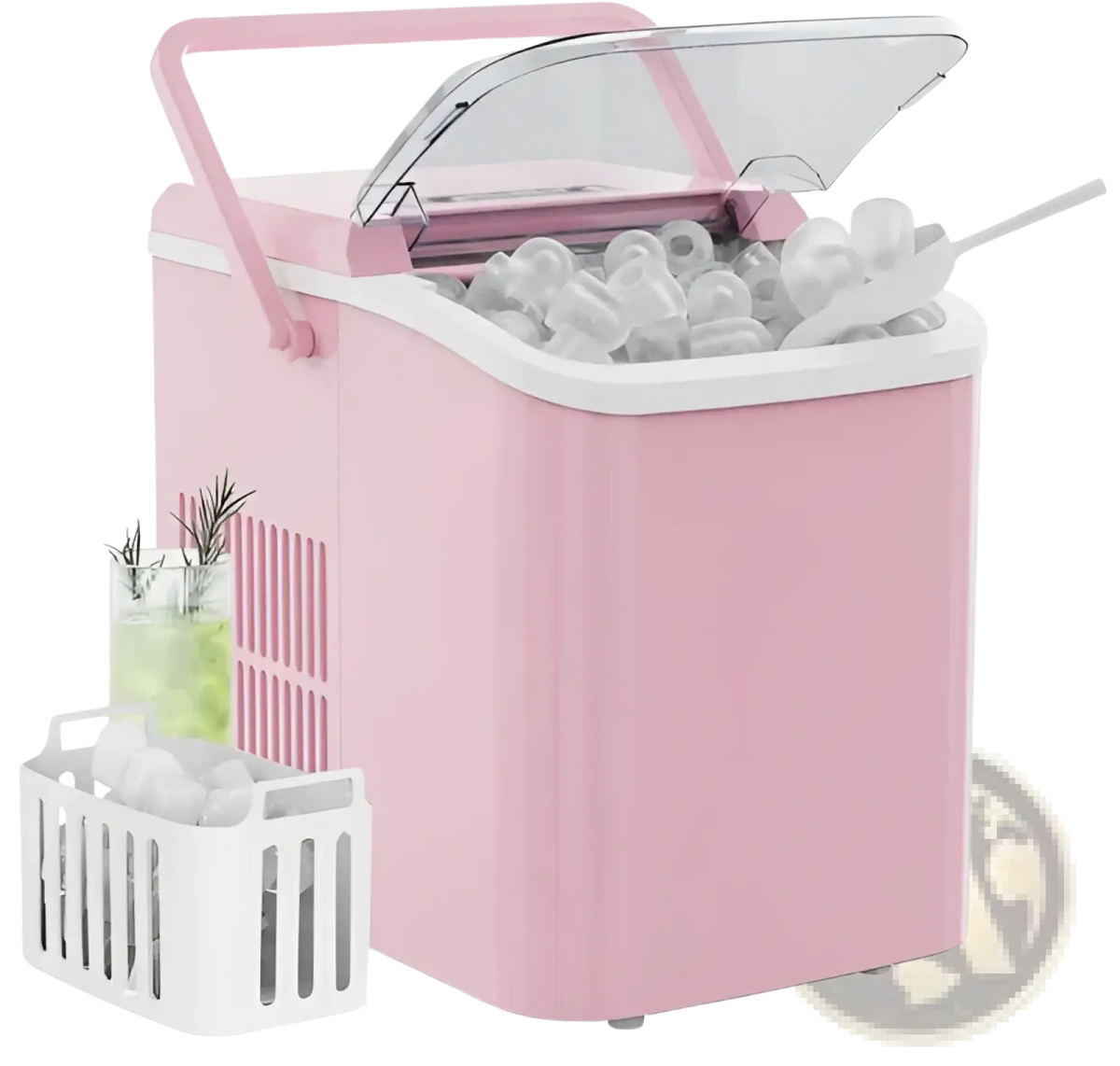 Portable Ice Maker 26lbs Self Cleaning Bullet Machine