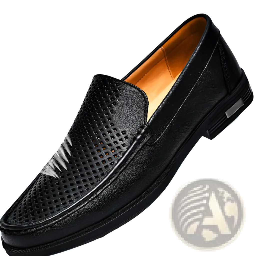 Premium Leather Slip on Loafers with Designer Details