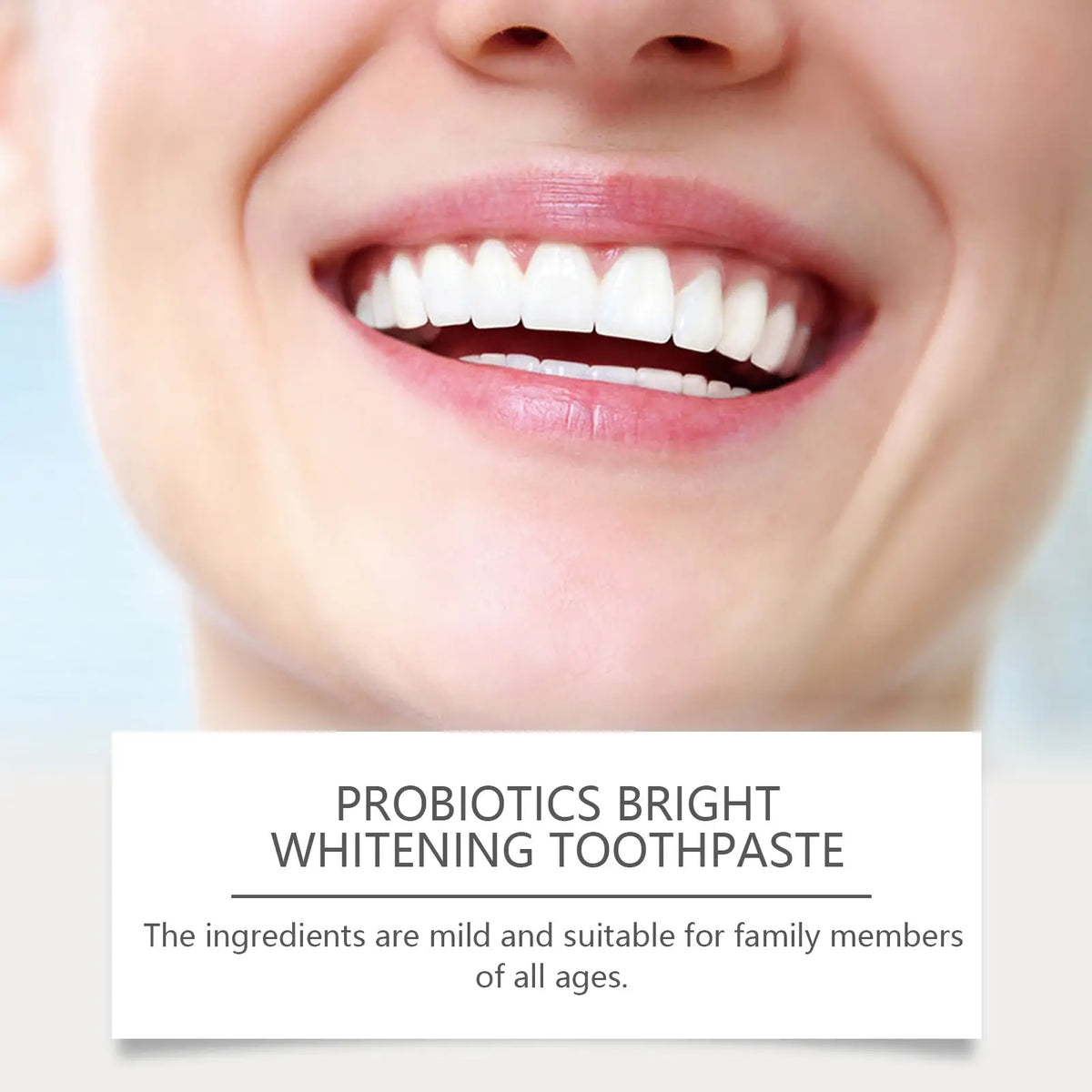Probiotic Brightening Toothpaste with Peppermint Extract