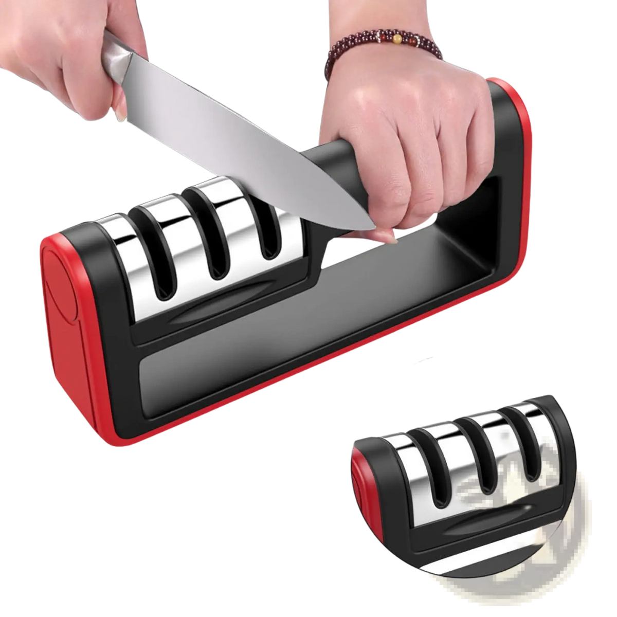 Professional 3 Stage Diamond Knife Sharpener Tool