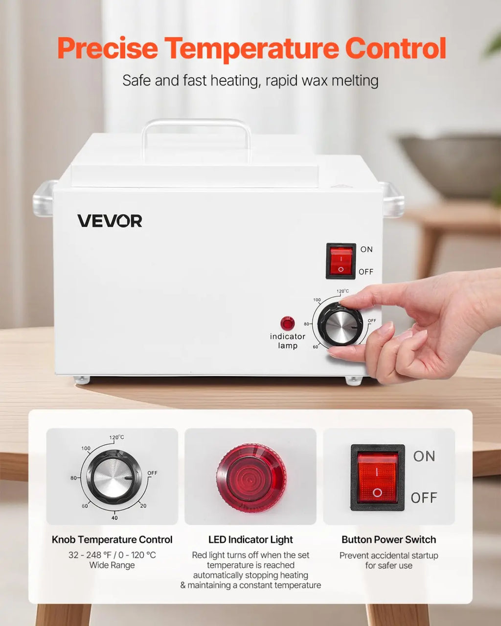 Professional Wax Warmer 3000ml Hair Removal Heater