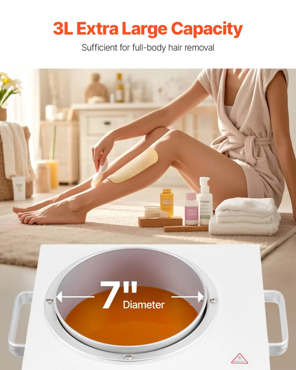 Professional Wax Warmer 3000ml Hair Removal Heater