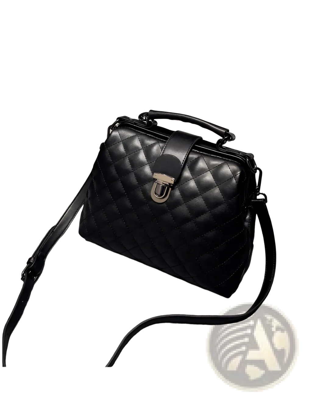 Quilted Leather Retro Doctor Shoulder Bag