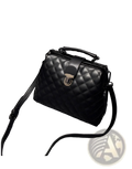 Quilted Leather Retro Doctor Shoulder Bag