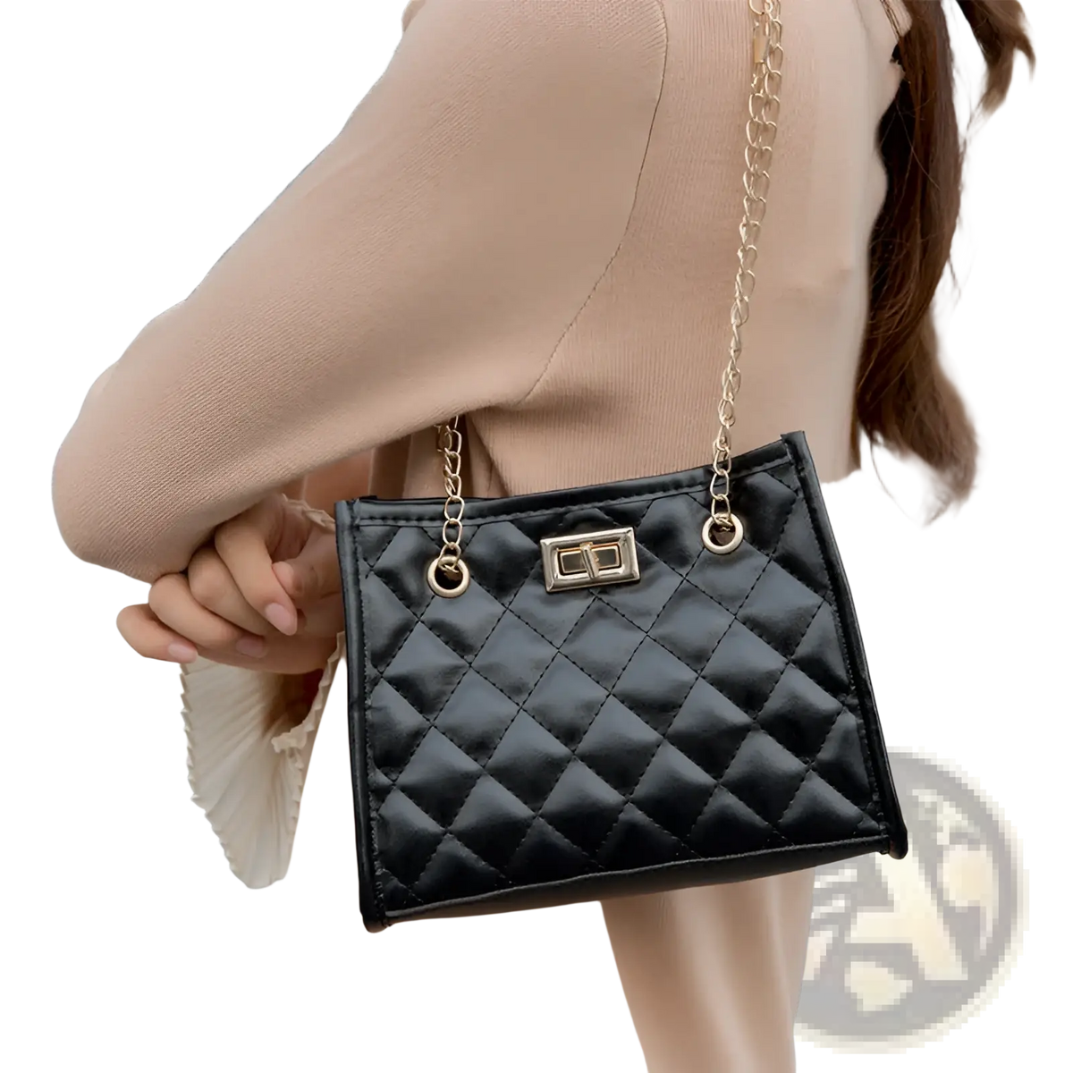 Quilted Mini Chain Shoulder Bag Rhombus Small Square Bag