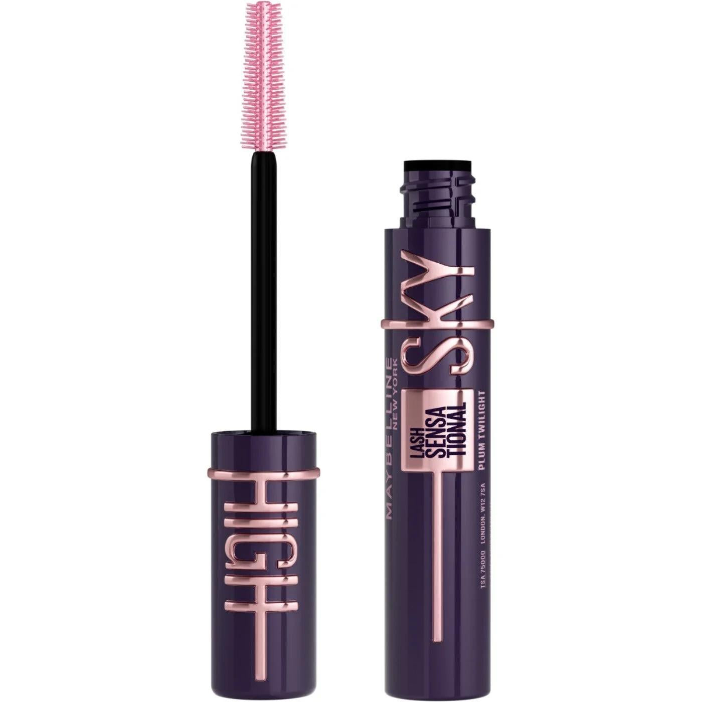 Maybelline Sky High Plum Twilight Mascara - Buildable Volume & Length