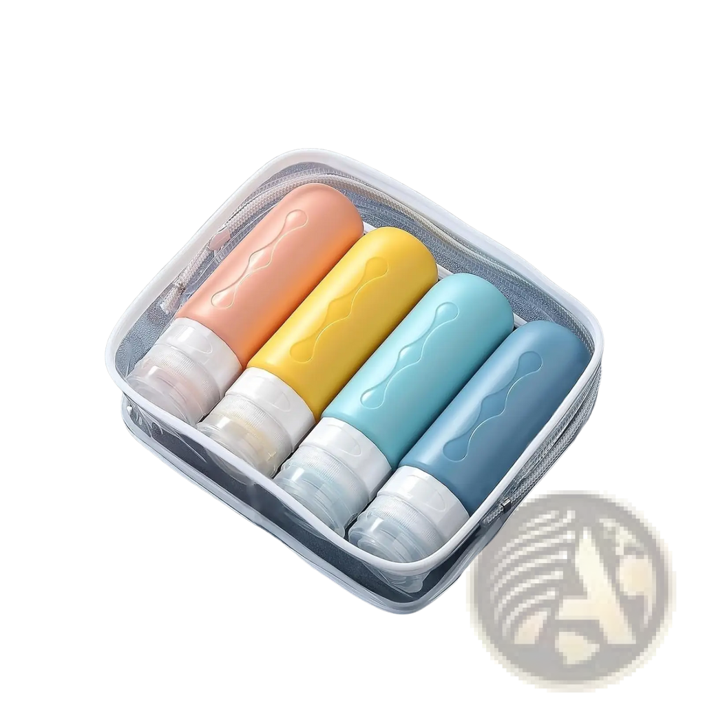 Refillable Silicone Travel Bottles Leakproof Set