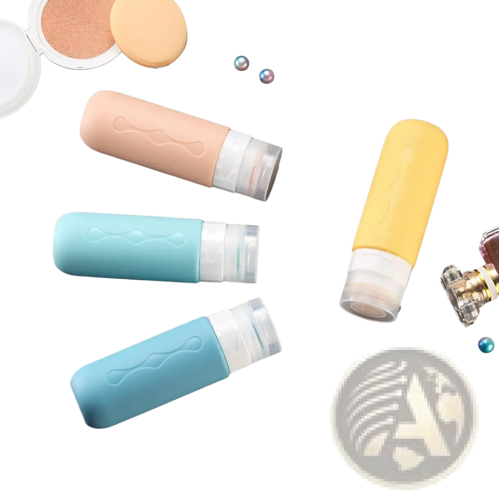 Refillable Silicone Travel Bottles Leakproof Set