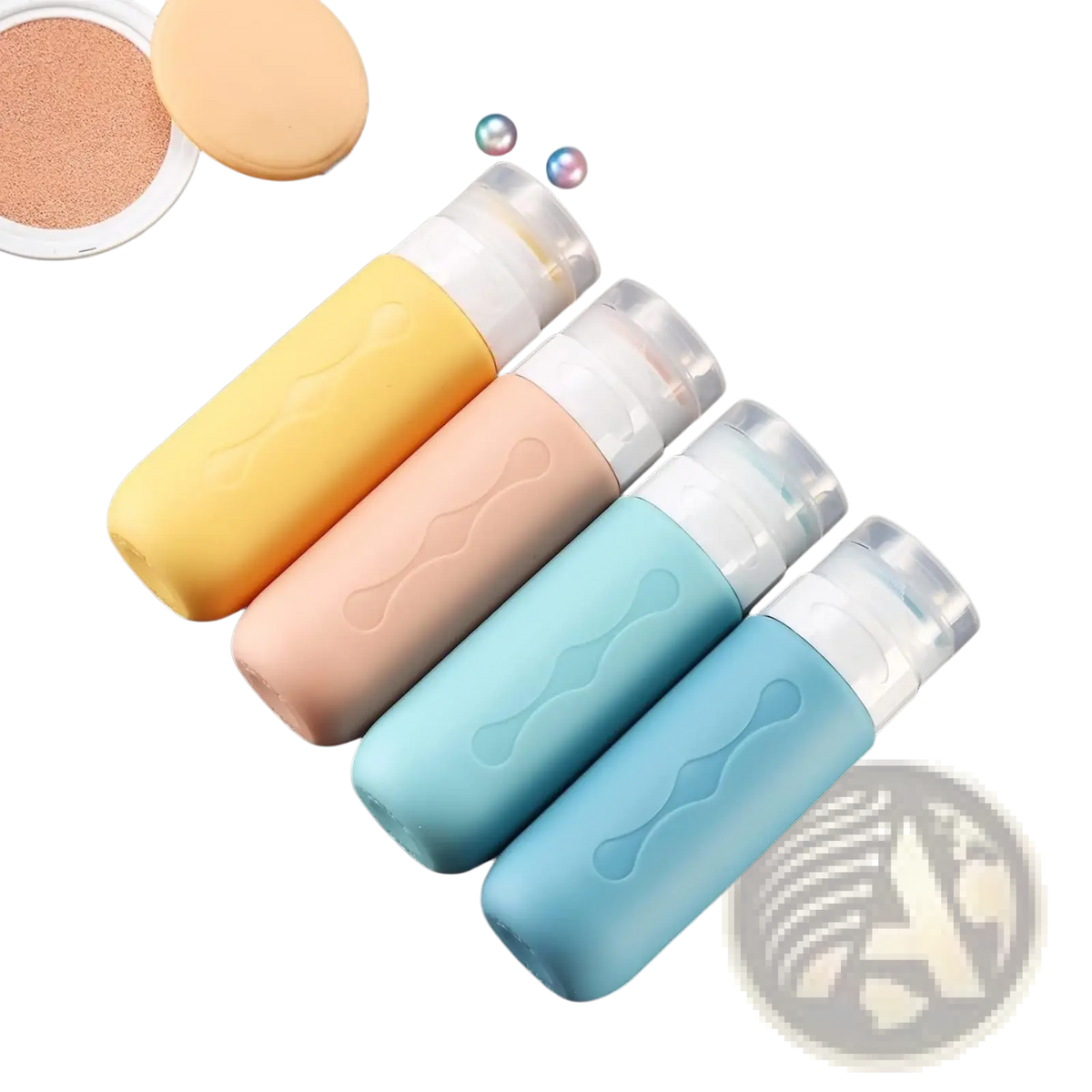 Refillable Silicone Travel Bottles Leakproof Set