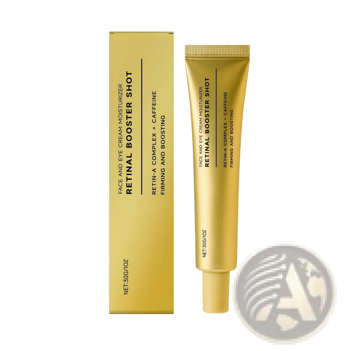 Retinol Firming Cream Gold Booster Shot for Face and Eyes