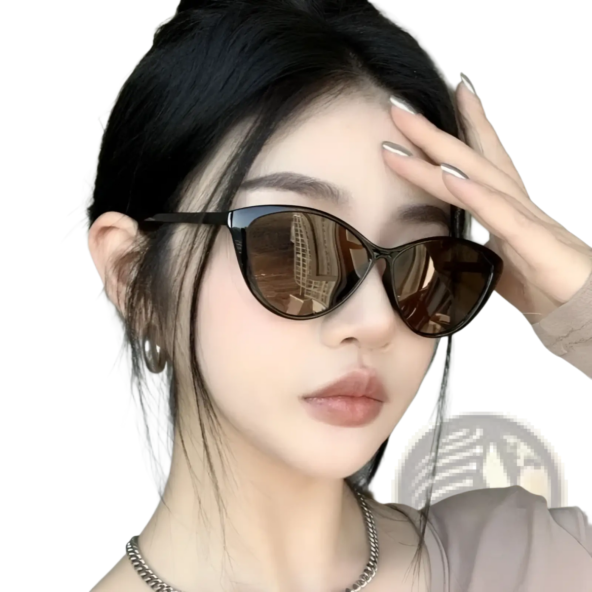Retro Cat Eye Uv380 Lightweight Fashion Sunglasses