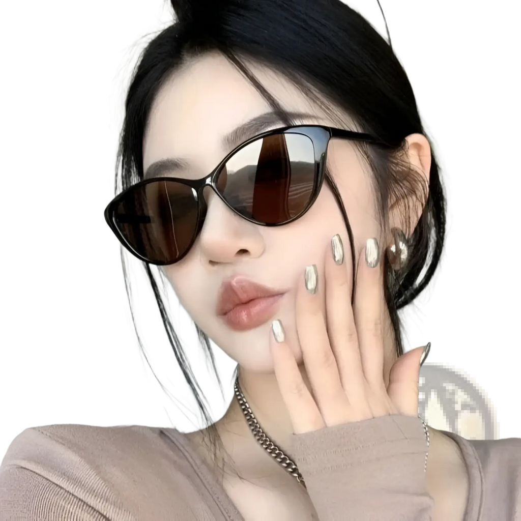 Retro Cat Eye Uv380 Lightweight Fashion Sunglasses