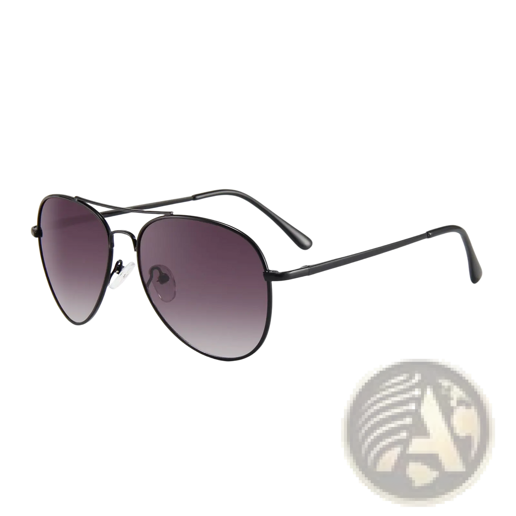 Retro Metal Aviator Sunglasses with Uv400 Gradient Lenses