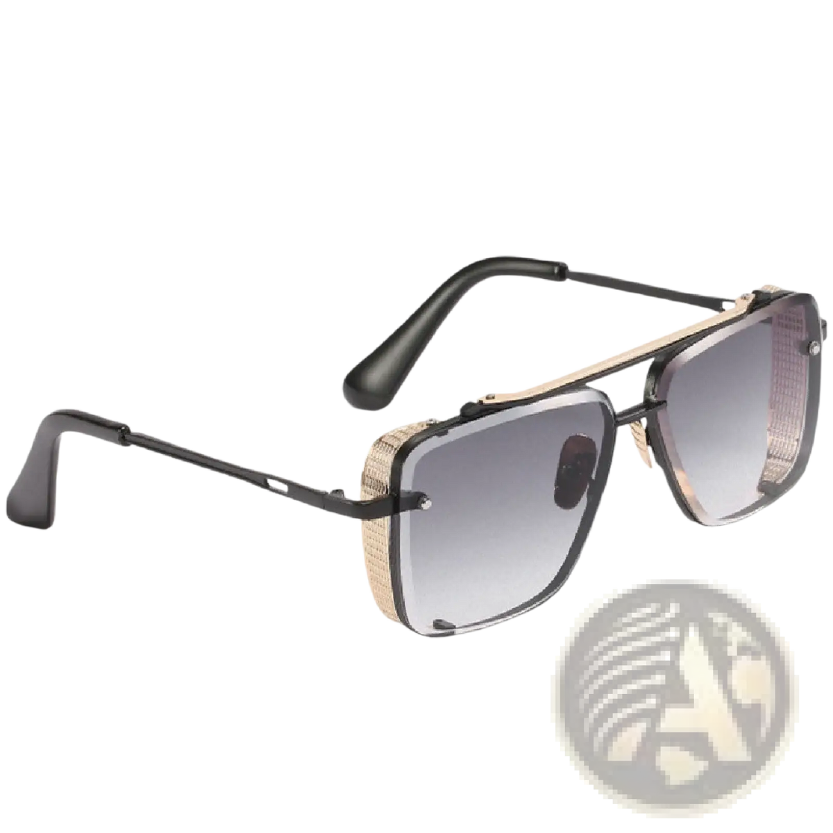 Retro Metal Mesh Aviator Sunglasses with Uv400 Lenses
