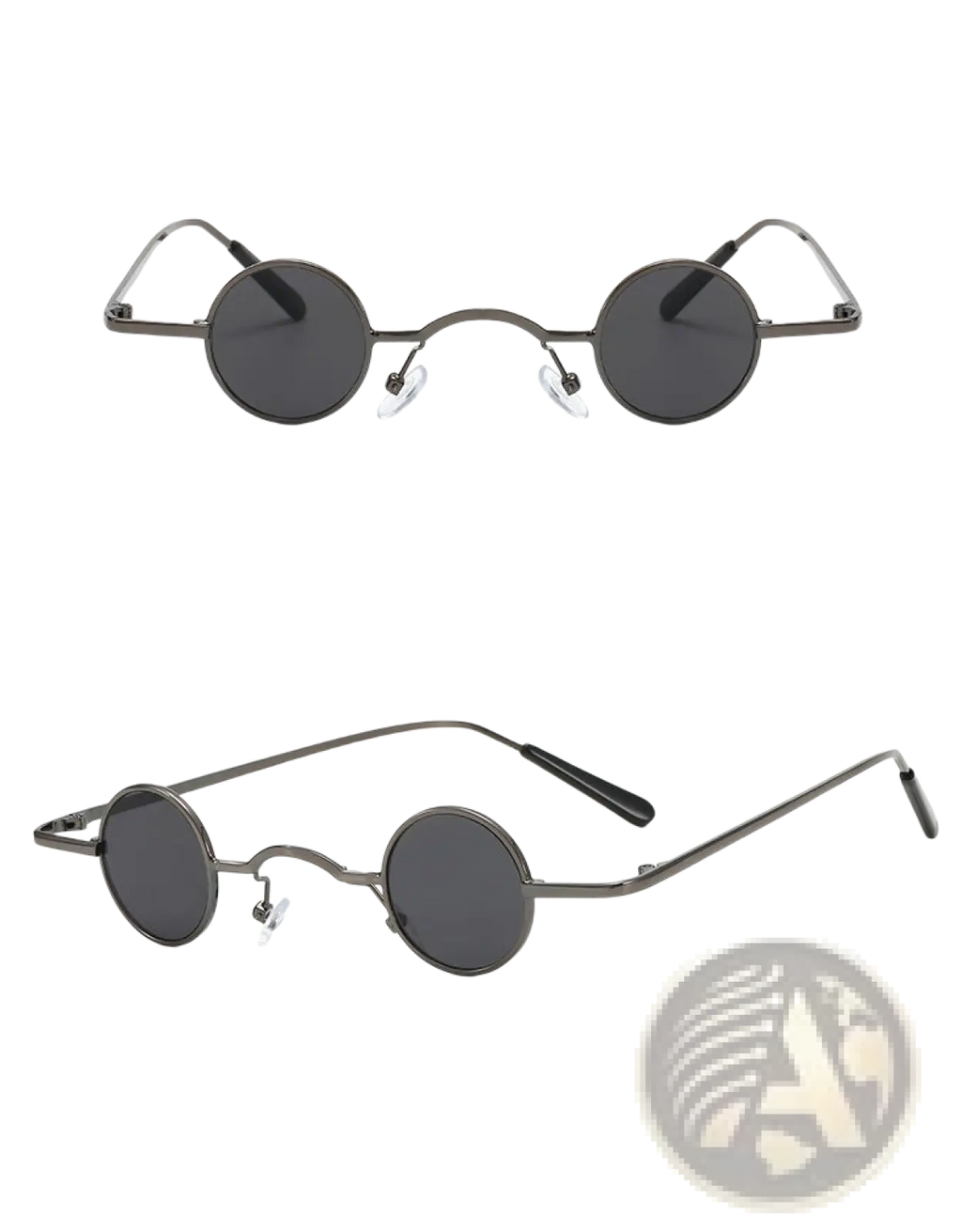 Retro Round Metal Hip Hop Sunglasses