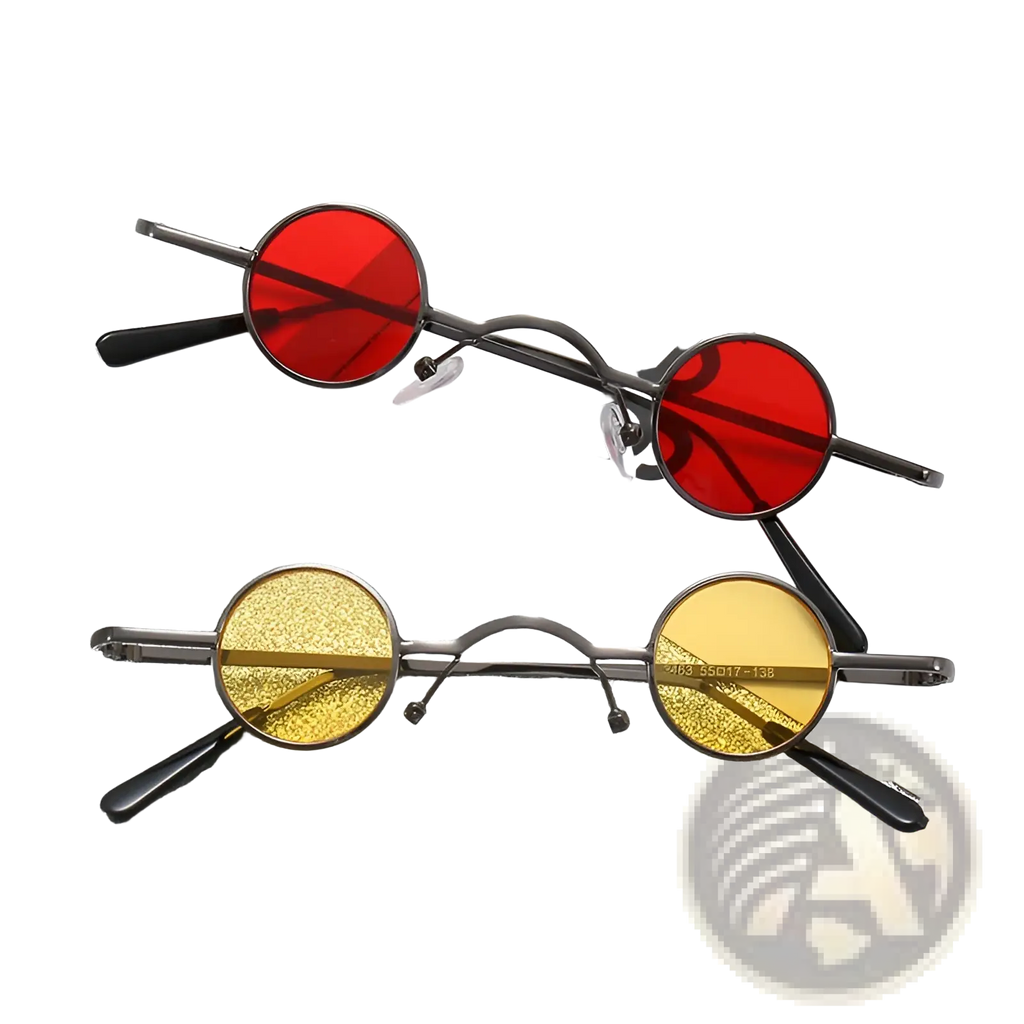 Retro Round Metal Hip Hop Sunglasses