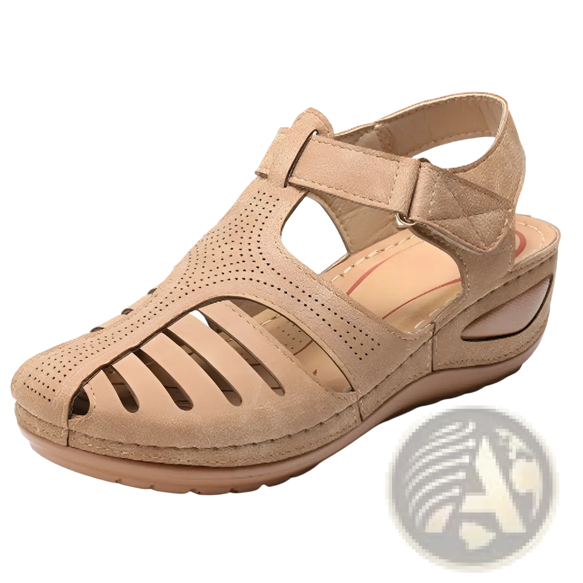 Retro Wedge Sandals Women's Plus Size T-strap Shoes