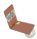 Rfid Blocking Slim Pu Leather Bifold Money Clip Wallet