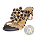 Rhinestone High Heel Sandals Embellished Mule Shoes