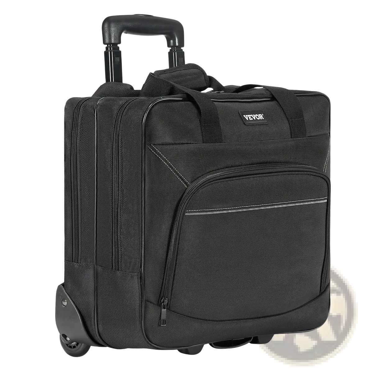 Rolling Laptop Bag 15.6 Inch Wheeled Briefcase Black