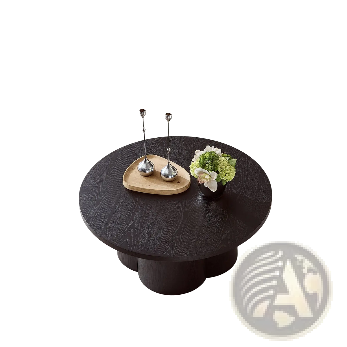 Round Coffee Table Modern Accent Tea Table For Bedroom Living Room Office Apartment