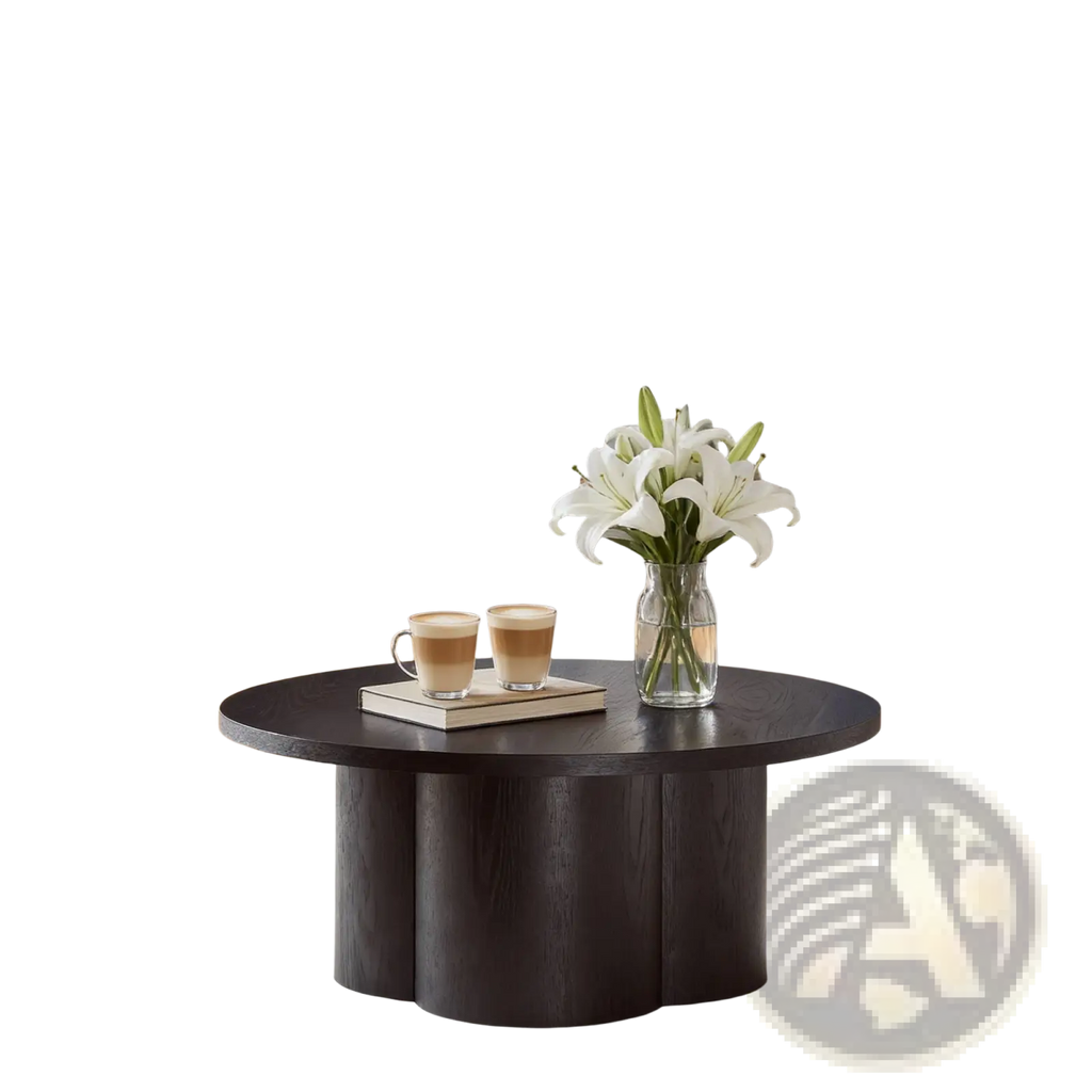Round Coffee Table Modern Accent Tea Table For Bedroom Living Room Office Apartment