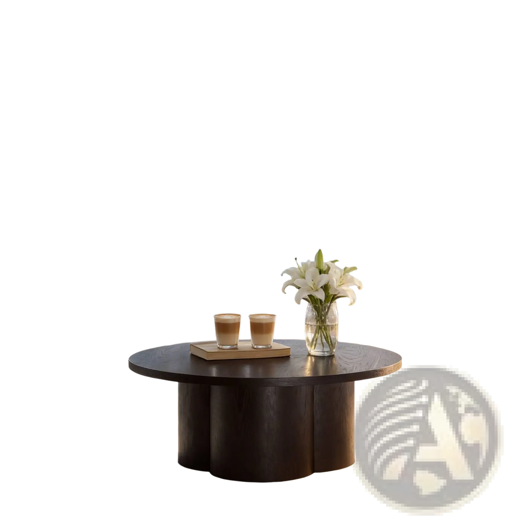 Round Coffee Table Modern Accent Tea Table For Bedroom Living Room Office Apartment