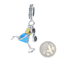 S925 Sterling Silver Summer Cocktail Drink Charm for Bracelets