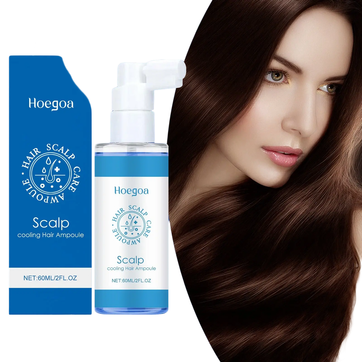Scalp Cooling Hair Ampoule Nourishing Spray 60ml