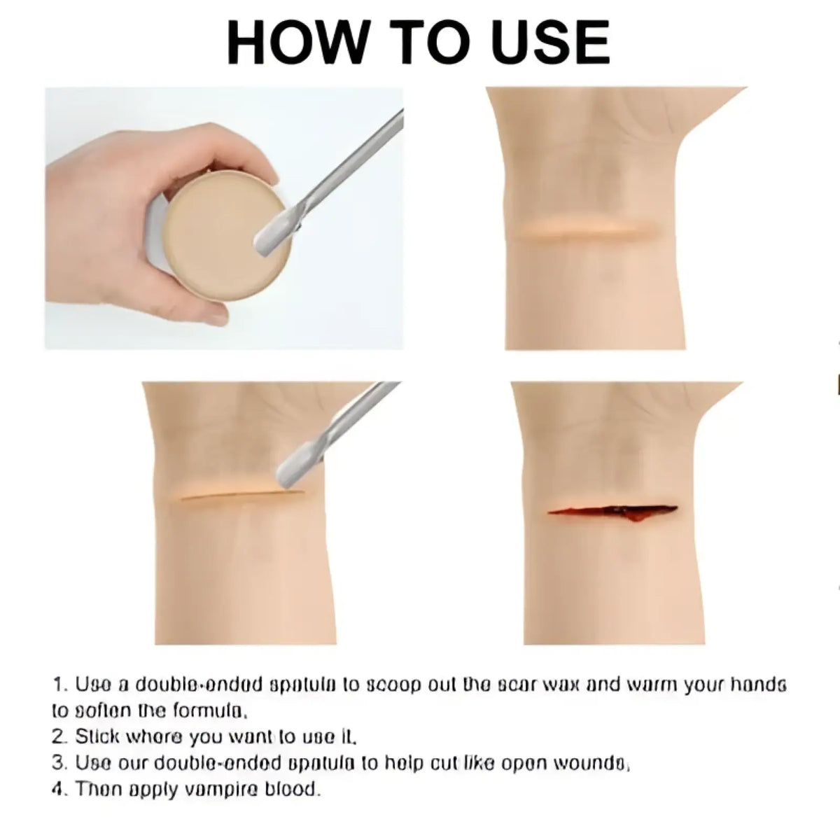 Sfx Makeup Kit for Realistic Halloween Scars and Wounds
