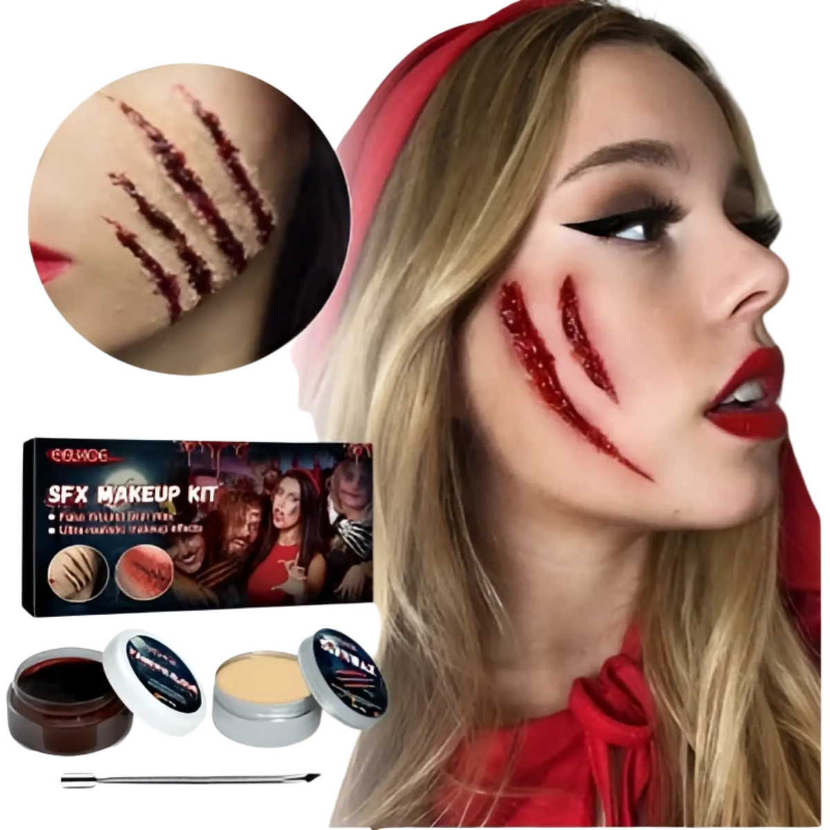 Sfx Makeup Kit for Realistic Halloween Scars and Wounds
