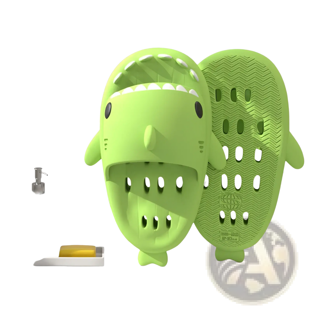 Shark Slippers Quick Dry Non Slip Shower Slides