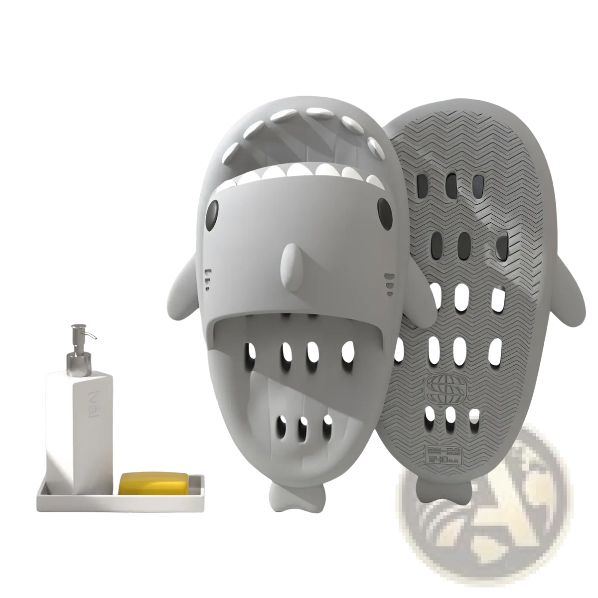 Shark Slippers Quick Dry Non Slip Shower Slides
