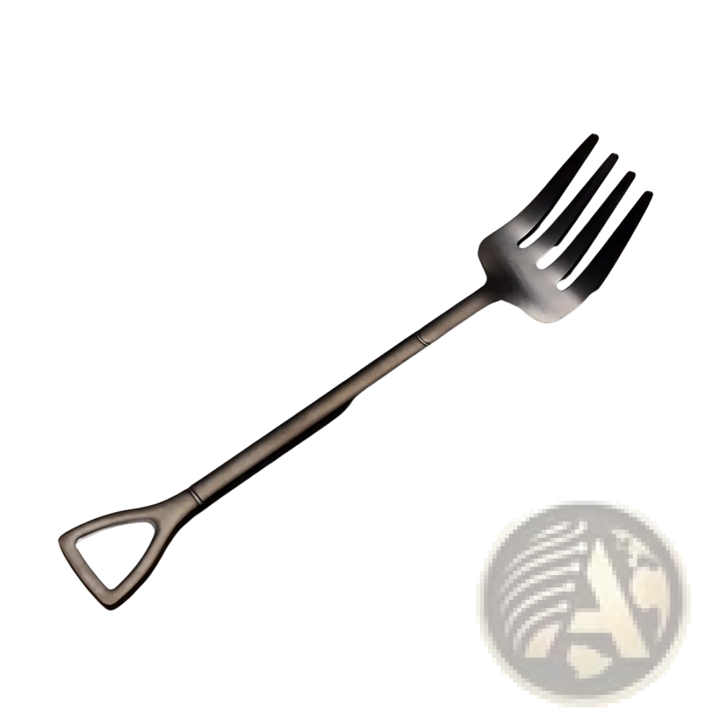 Shovel Spoon Stainless Steel Dessert Fork Set