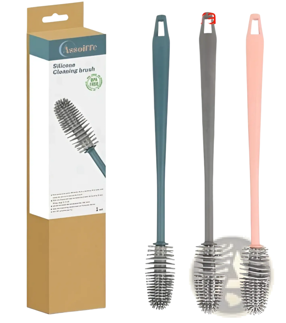 Silicone Bottle Brush Set 3 Pack for Cup Cleaning
