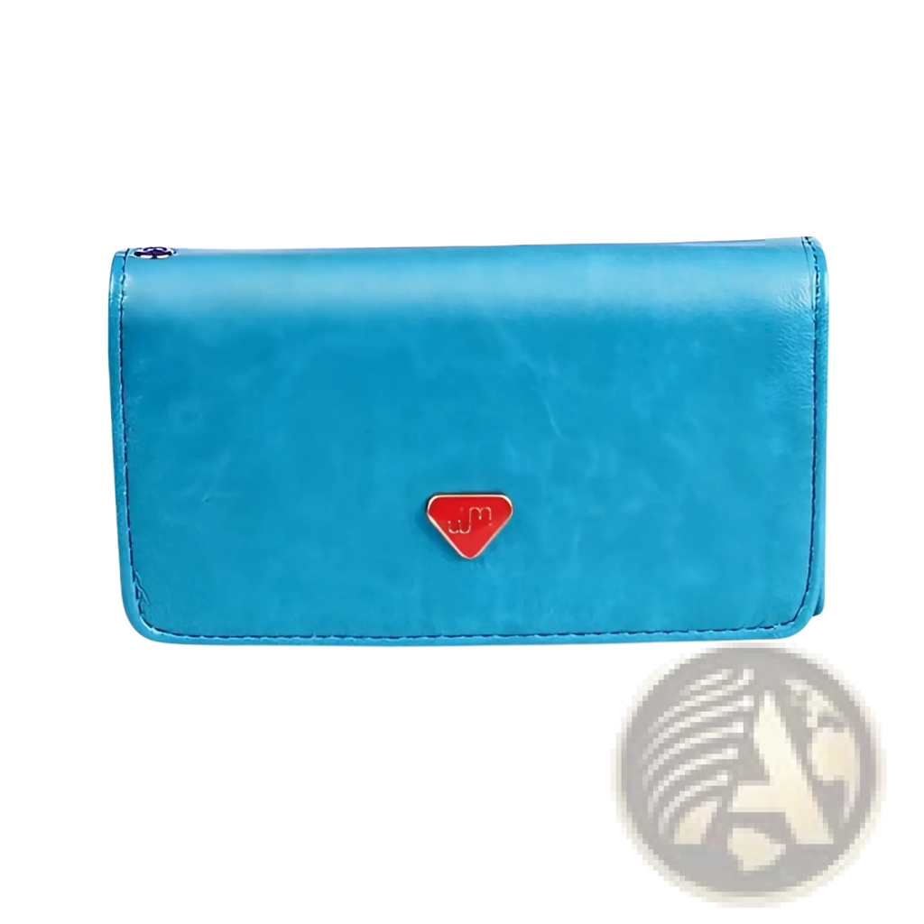 Slim Metallic Pu Leather Wristlet Wallet and Card Holder