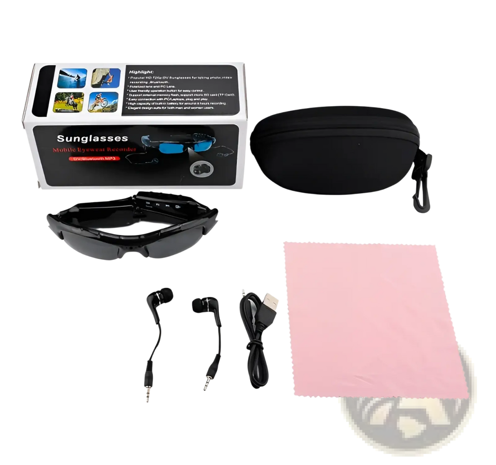 Smart Bluetooth Audio Sunglasses with Hd Camera and Mic