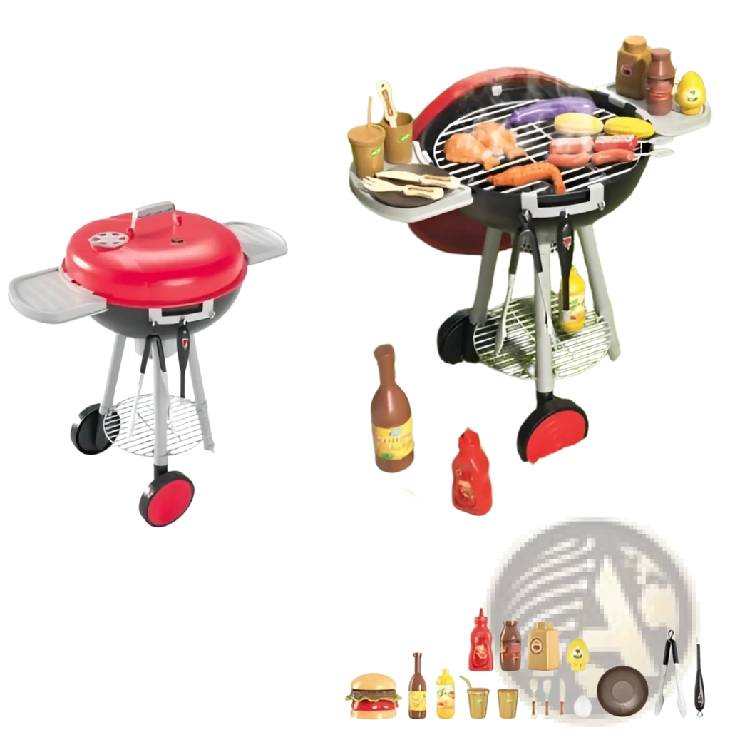 Smoking Barbecue Grill Toy with Light and Sound Ic