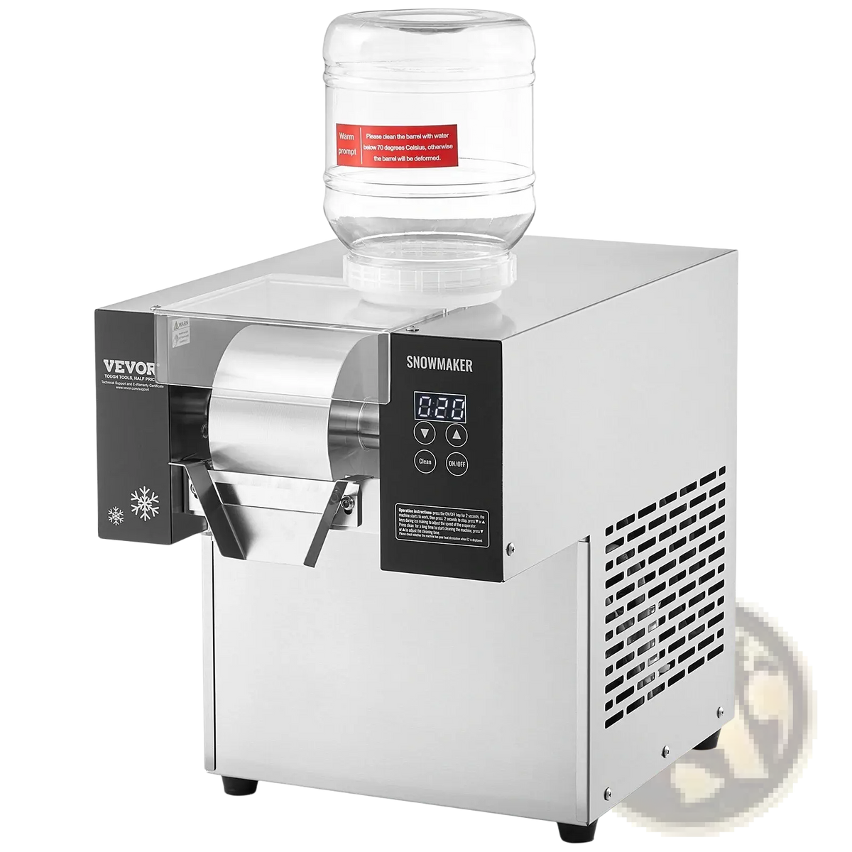 Snowflake Ice Machine 375lbs Stainless Steel Maker