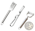 Stainless Steel 2 in 1 Potato Peeler and Julienne Grater