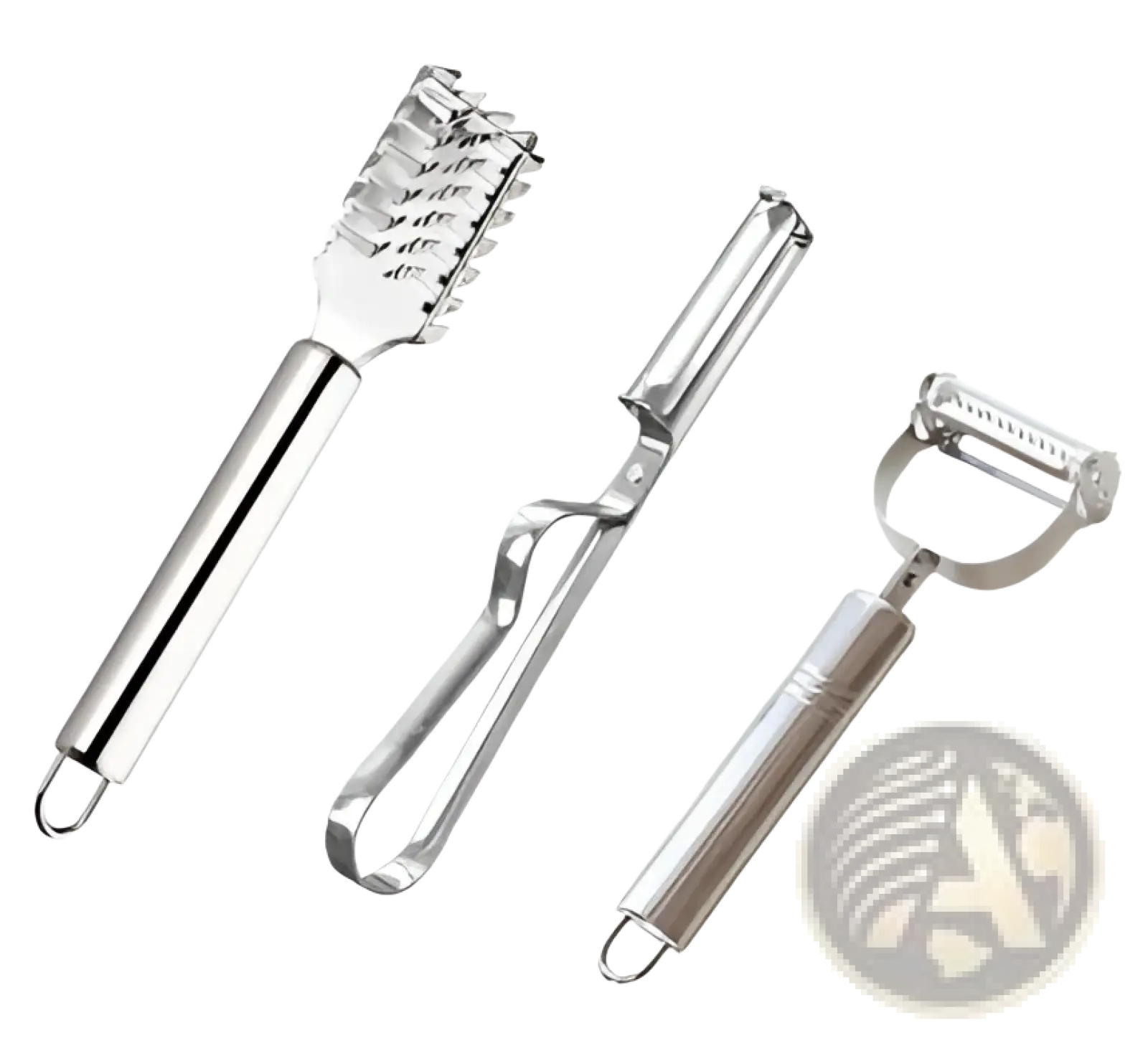 Stainless Steel 2 in 1 Potato Peeler and Julienne Grater