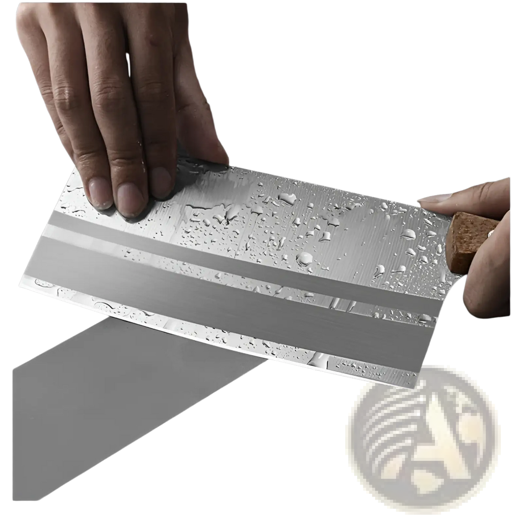 Stainless Steel Chef Knife Cleaver with Wood Handle