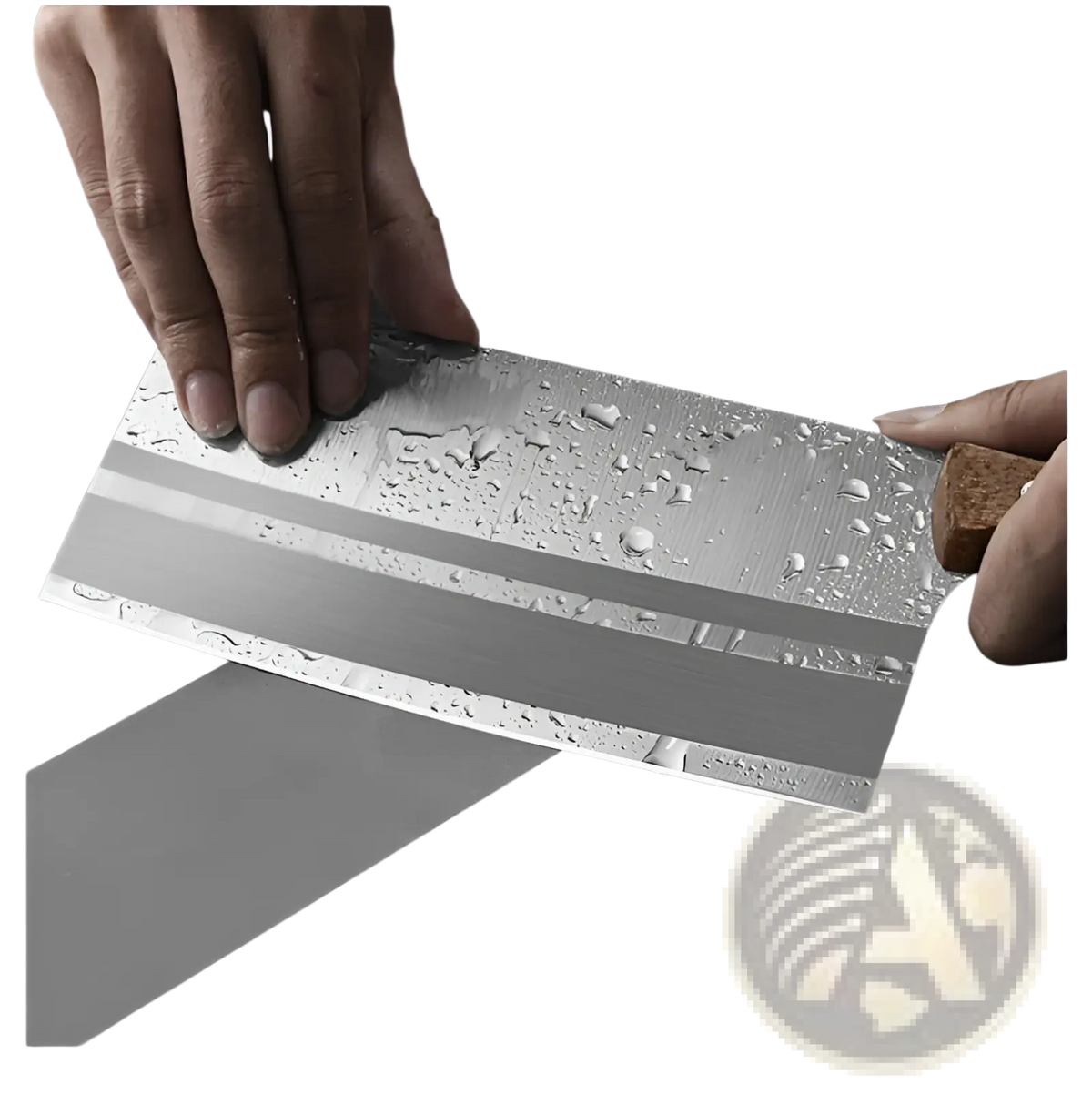 Stainless Steel Chef Knife Cleaver with Wood Handle