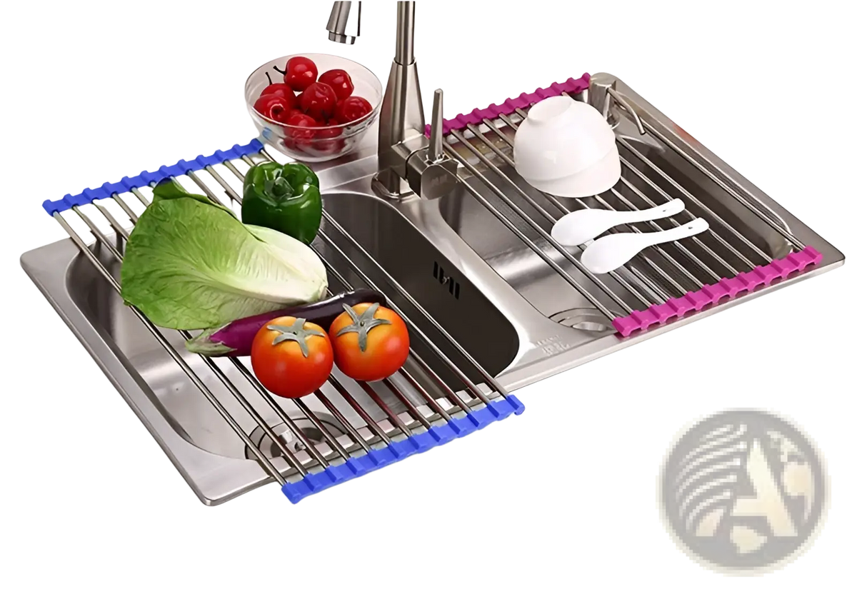 Stainless Steel Folding Sink Drain Rack Drying Mat