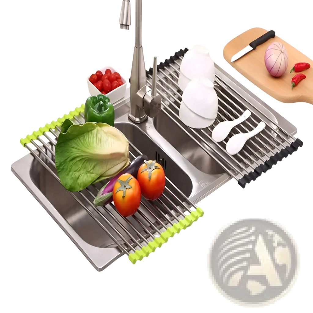 Stainless Steel Folding Sink Drain Rack Drying Mat