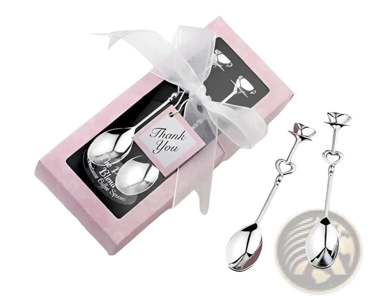 Stainless Steel Heart Coffee Spoon Gift Set