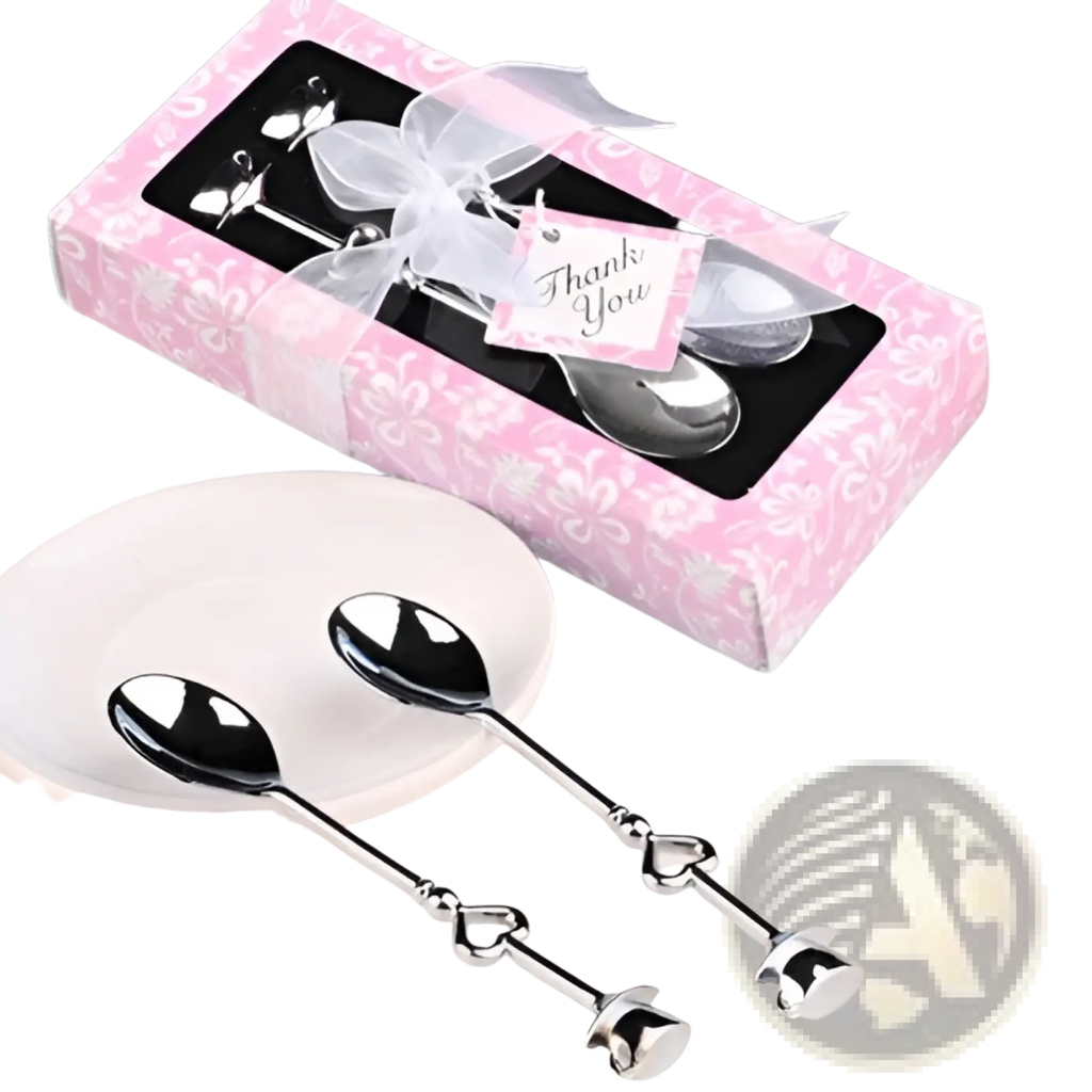 Stainless Steel Heart Coffee Spoon Gift Set