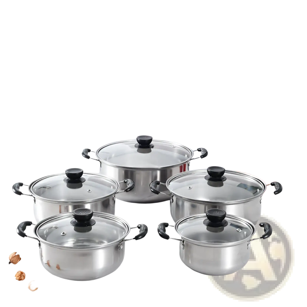 Stainless Steel Induction Cookware Set 5 Pieces