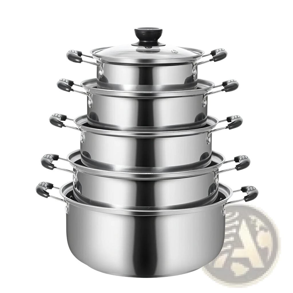 Stainless Steel Induction Cookware Set 5 Pieces